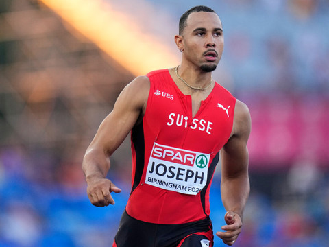 Joseph en finale du 110 m haies