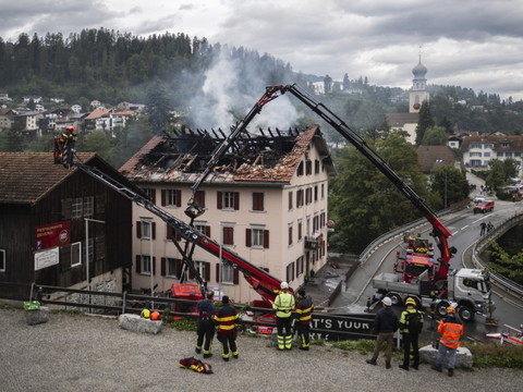 L'incendie de Thusis (GR) a fait au moins deux morts
