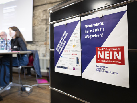Neutralité: une alliance de la société civile contre l'initiative
