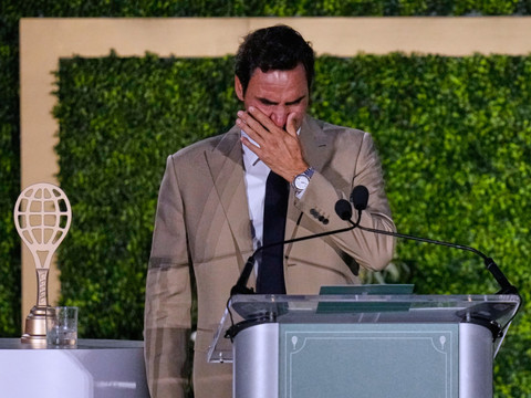 Federer a été intronisé samedi au Hall of Fame du tennis