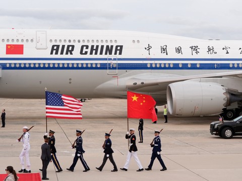 Rencontre: le président chinois Xi est arrivé aux Etats-Unis