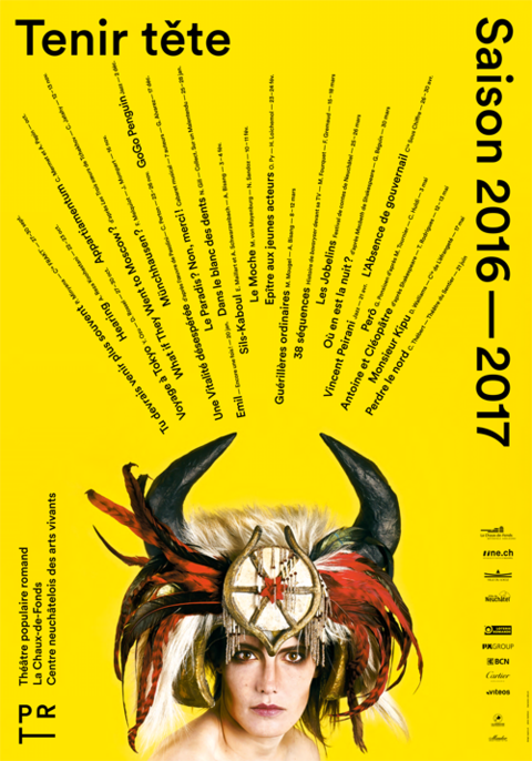 L'affiche de la saison 2016/2017 du Théâtre populaire romand (photo : TPR)
