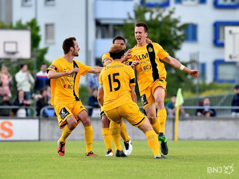 La célebration de l'ouverture du score (photo : Georges Henz)