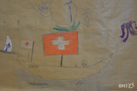 Le dessin permet aux enfants requérants de partager leur douloureux voyage.