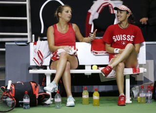 Timea Bacsinszky et Martina Hingis ont mis la bonne tactique au point pour décrocher une médaille (photo : www.swisstennis.ch)