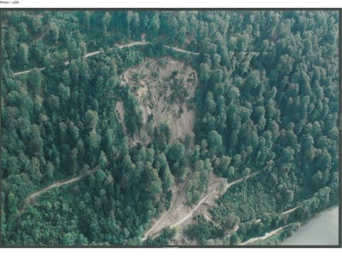 Le Pré Martin au Clos du Doubs a déjà fait l'objet d'un glissement de terrain.