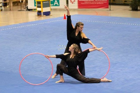 Léa Jeambrun et Julie Etique, gymnastique
