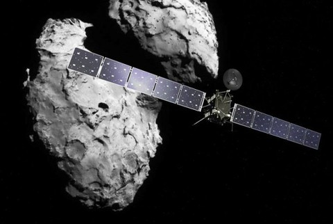 La sonde Rosetta va encore enregistrer des données pendant sa chute vers Tchouri (source: agence spatiale européenne