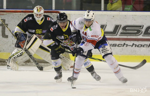 Thomas Devesvre et le HCA ont dû cravacher pour dominer les Ticino Rockets (photo : Mauricette Schnider)