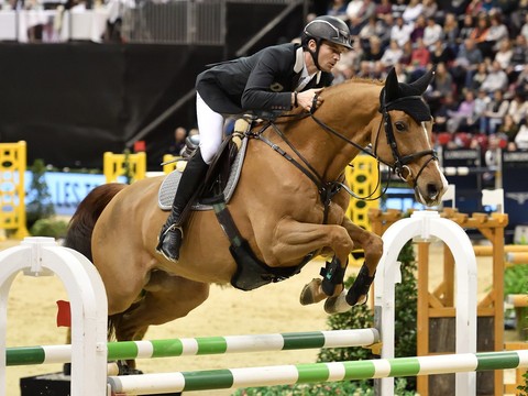 Steve Guerdat vendredi, lors de l'épreuve du CSI rhénan.