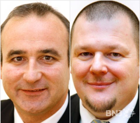 Thomas Schaffter (PCSI) à gauche et Didier Spies (UDC).