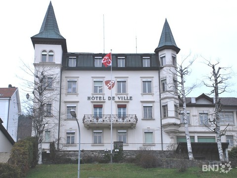 Vue de l'Hôtel de Ville de Tramelan
