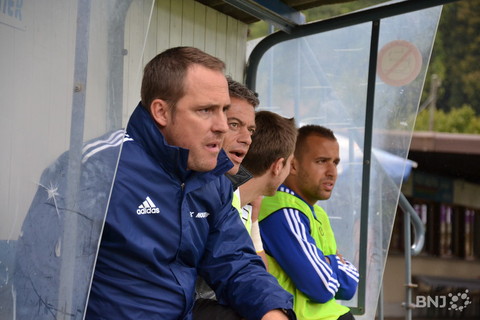 David Quain et le banc du FC Moutier
