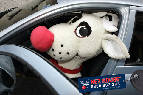 Rodolphe, la mascotte de Nez Rouge