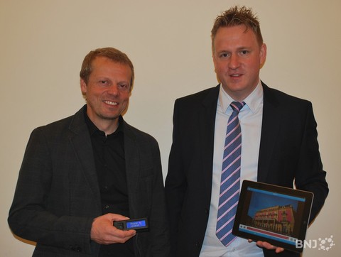 Didier Barth, directeur technique de Colorix Sàrl, et David Maurer, directeur et fondateur de la société.