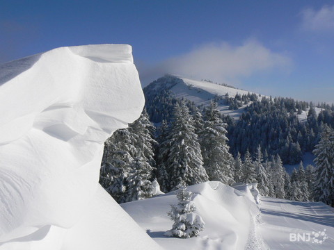 Même en cas de chutes de neige intermittentes, il faut toujours déblayer le toit de son véhicule.