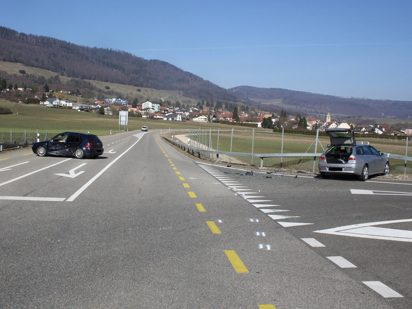 Accident à Glovelier