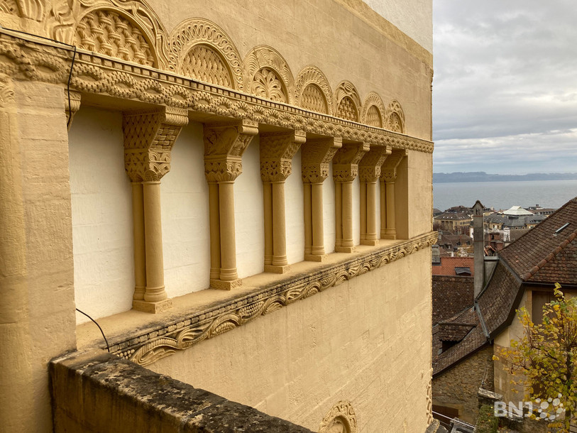 Les visiteurs ont pu observer de plus près les derniers vestiges datant du 12e siècle du premier château détruit presque entièrement par un incendie en 1450.
