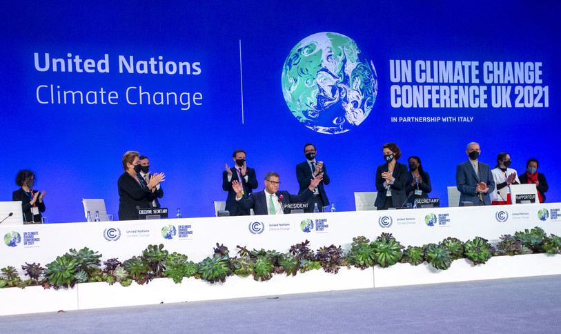 La COP26 s'est terminé samedi soir à Glasgow par la conclusion d'un accord atténué. (Photo : EPA/ROBERT PERRY).