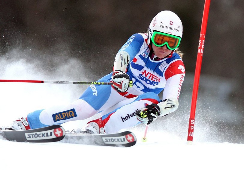 Fabienne Suter s'est illustrée sur la piste grisonne.