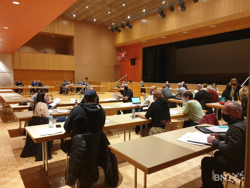 La salle de la Marelle pouvait accueillir le public pour la première fois depuis le début de l’année.