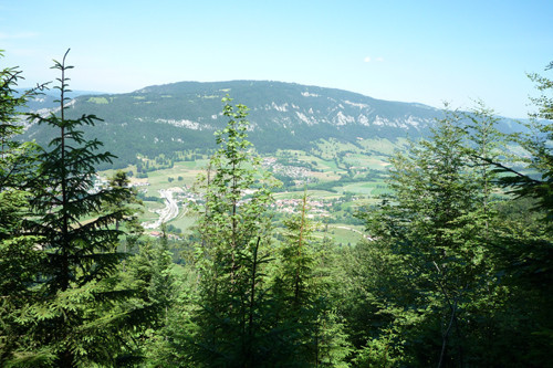 Vue depuis le Graitery, à l'arrivée du Marathon Raid(e)