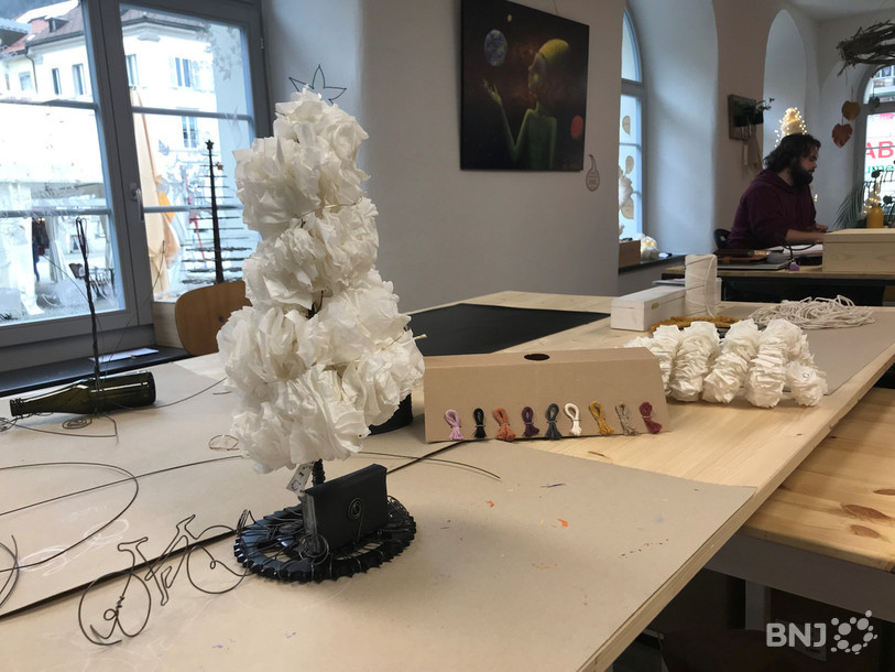 Dans le secteur art et artisanat de l'entreprise sociale Prélude, les personnes en réinsertion peuvent laisser parler leur créativité.