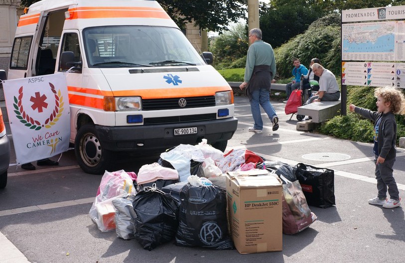 récolte de vêtements de l'ASPSC