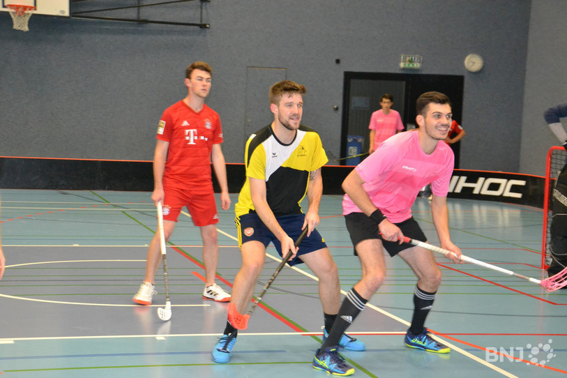 La première équipe de Corcelles à l'entraînement. 