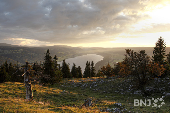 Le lac de Joux vu de la Dent de Vaulion.