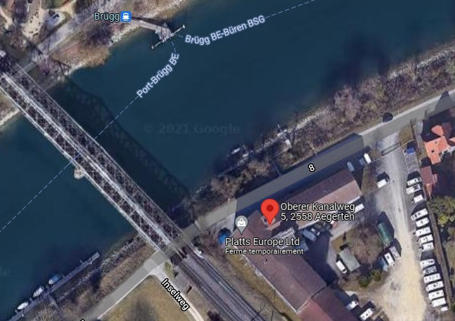Selon les déclarations, l'homme blessé a été trouvé à la hauteur du numéro 5 de l’Oberen Kanalweg. L’agresseur
a quant à lui quitté les lieux à bord d’un véhicule. (Photo: Google Maps)