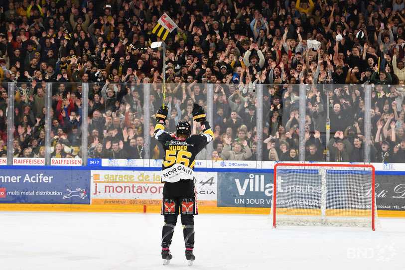 Auteur d'un doublé, Ueli Huber a marqué cette partie de son empreinte et a été rappelé par les supporters (photo : Georges Henz).