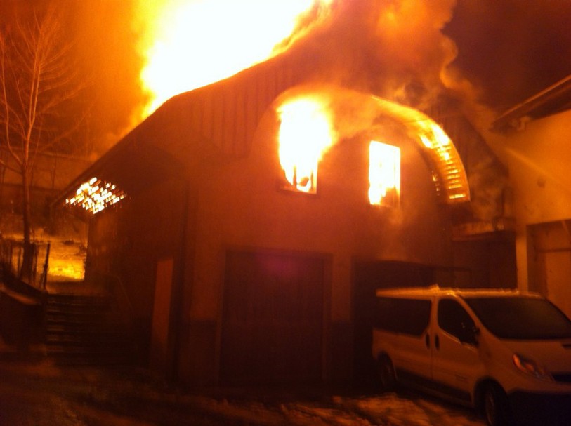 Incendie d'un garage à Reconvilier