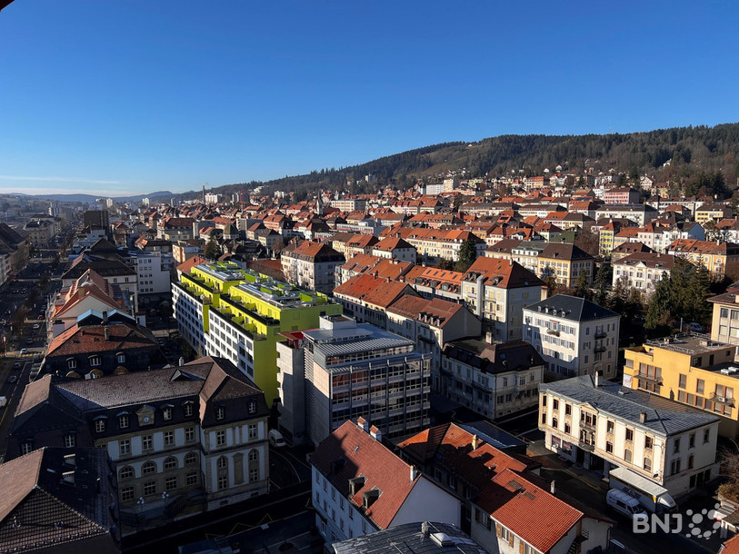 La Chaux-de-Fonds depuis Espacité. (photo: archives