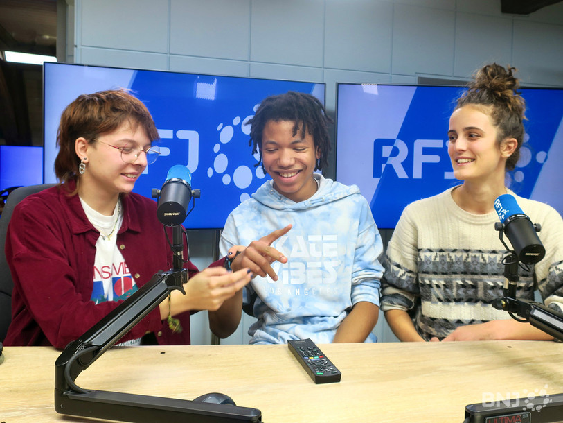 Meven Krenger, Mathys Douma et Laurie Perissutti