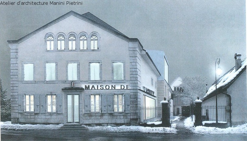 Le projet de Maison de l'absinthe conçu par l'Atelier d'architecture Manini Pietrini.