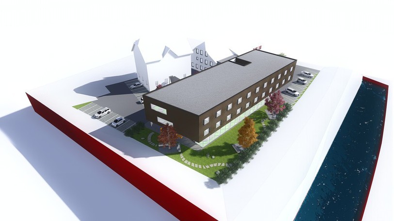 La maquette du projet qui devrait voir le jour à Court en 2015.