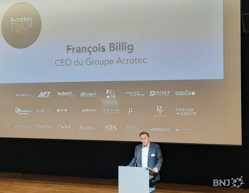 François Billig à la tête d'Acrotec... un développement considérable !