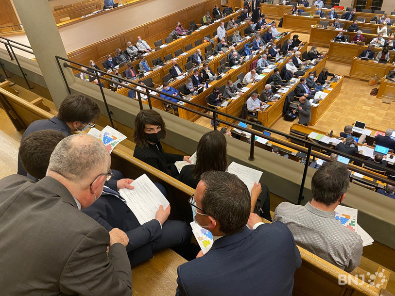 La délégation jurassienne a assisté aux débats depuis la tribune.