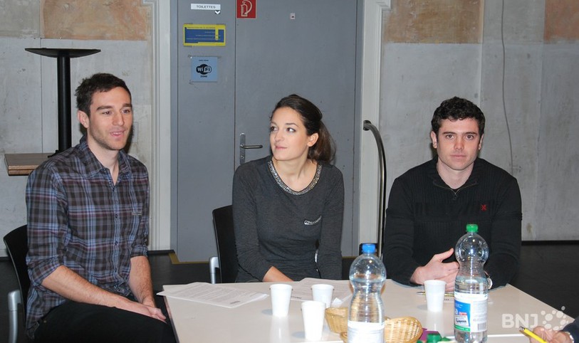 Le MUJ compte bien participer au débat. Ici, ces porte-parole, de gauche à droite: Loïc Terrier, Maurane Riesen, Yoan Mérillat.