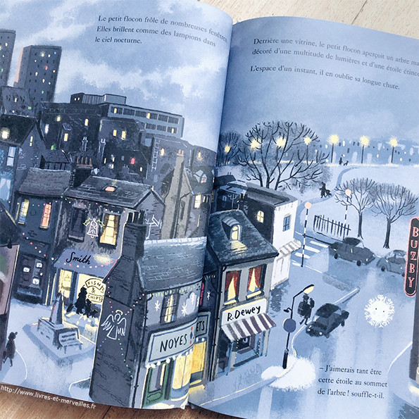 L'histoire d'un flocon de neige et d'une petite fille...