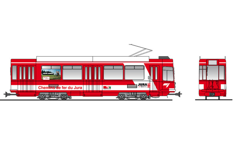 Tram jurassien à Bâle