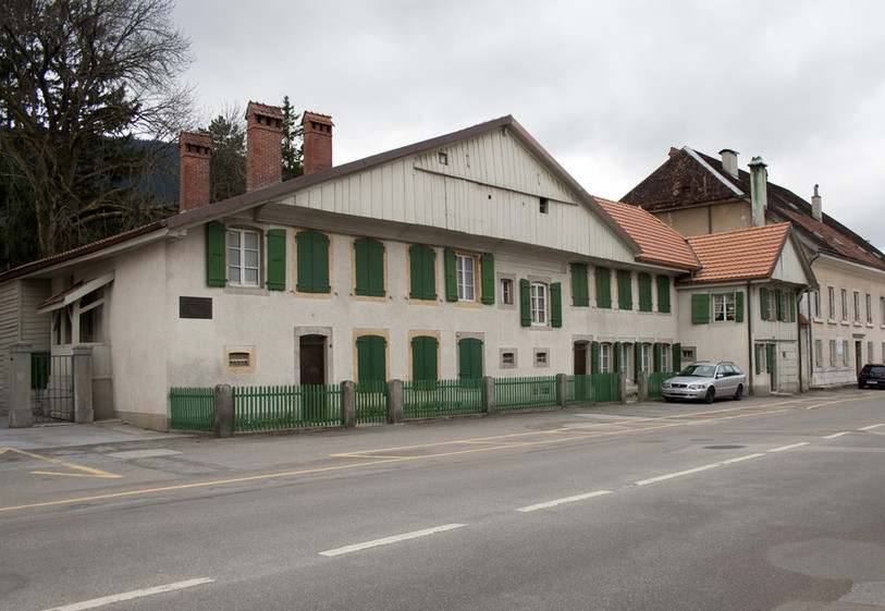 La maison de Charles-Edouard Guillaume à Fleurier.