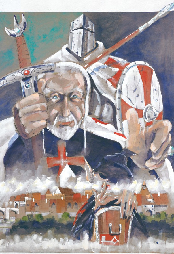 L'affiche des Médiévales 2013 réalisée par l'artiste Michel Marchand (© Michel Marchand)