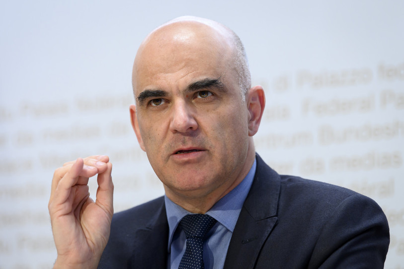 Le conseiller fédéral en charge de la santé, Alain Berset. (Photo : KEYSTONE / Anthony Anex).