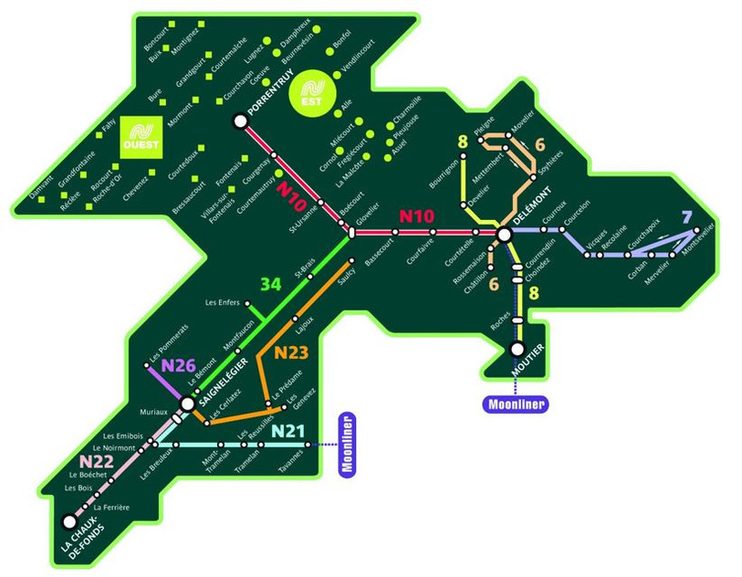 La nouvelle carte du Noctambus