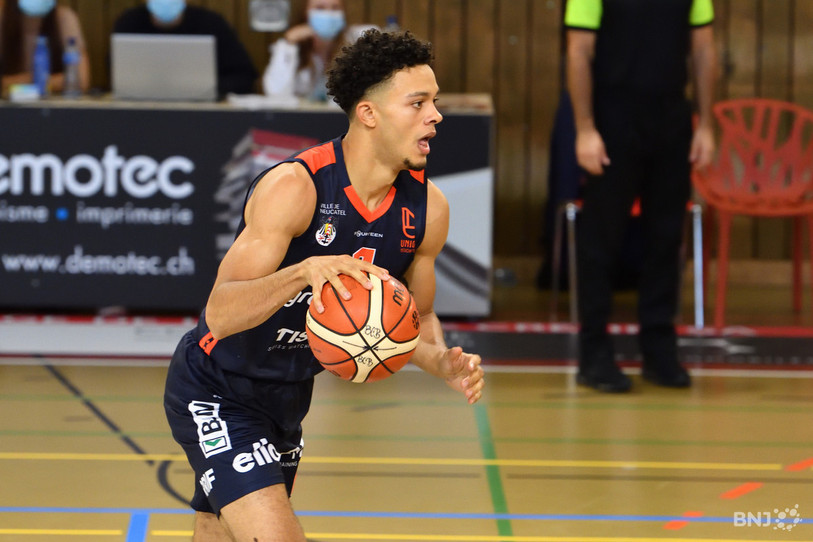 Yoan Granvorka a été l'homme du match côté neuchâtelois (photo: Georges Henz).