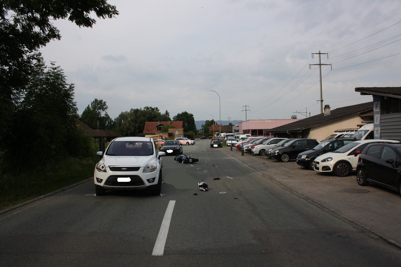 Accident à Courtételle