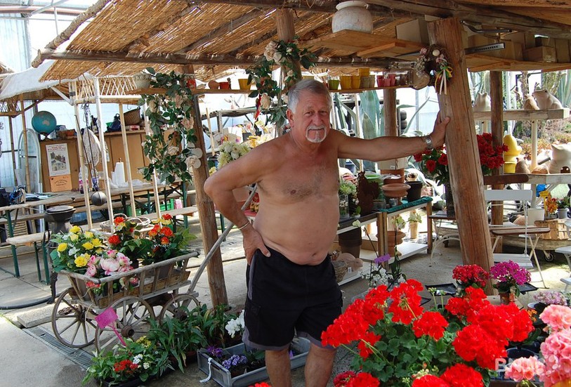 Jean-Marie Ribeaud, jardinier à Coeuve