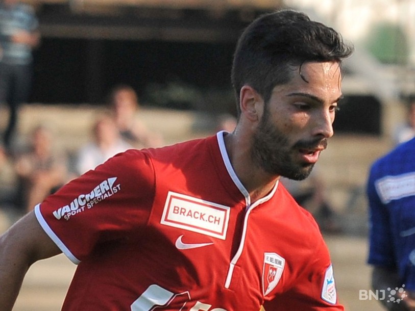 Cristian Miani, buteur sur la pelouse du FC Schaffhouse.